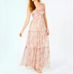 NWT Adrianna Papell tulle maxi dress